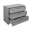 Low Twin Size Loft Bed with Cabinets;  Shelves and Slide