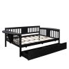 Full size Daybed with Two Drawers, Wood Slat Support