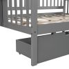 Full size Daybed with Two Drawers, Wood Slat Support