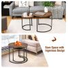 Living Room Set of 2PCS Modern Classic Yet Simper Nesting End Coffee Tables