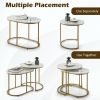 Living Room Set of 2PCS Modern Classic Yet Simper Nesting End Coffee Tables