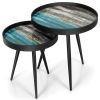 Living Room Set of 2PCS Modern Classic Yet Simper Nesting End Coffee Tables