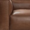 Vanessa Full Aniline Leather Stationary Sofa