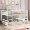 Full Over Full Bunk Bed with Ladder