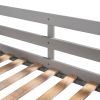 Full and Twin Size L-Shaped Bunk Bed with Slide and Short Ladde