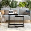 Living Room Set of 2PCS Modern Classic Yet Simper Nesting End Coffee Tables