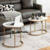 Living Room Set of 2PCS Modern Classic Yet Simper Nesting End Coffee Tables