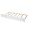 Full Size Platform Bed with Trundle and Shelves
