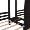Twin over Twin & Twin Bunk Bed with Built-in Staircase and Storage Drawer
