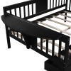 Full size Daybed with Two Drawers, Wood Slat Support