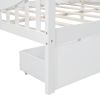 Full size Daybed with Two Drawers, Wood Slat Support