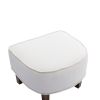 COOLMORE Accent Chair with Ottoman, Mid Century Modern Barrel Chair Upholstered Club Tub Round Arms Chair for Living Room